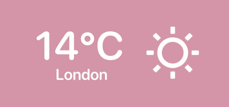basic weather widget
