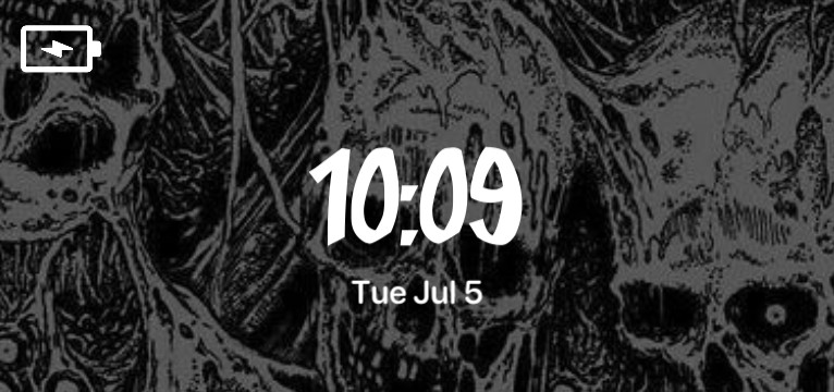 grunge clock
