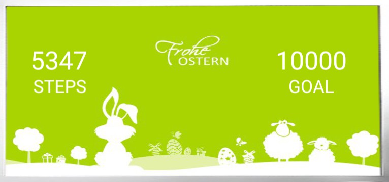 Step counter Serie Ostern