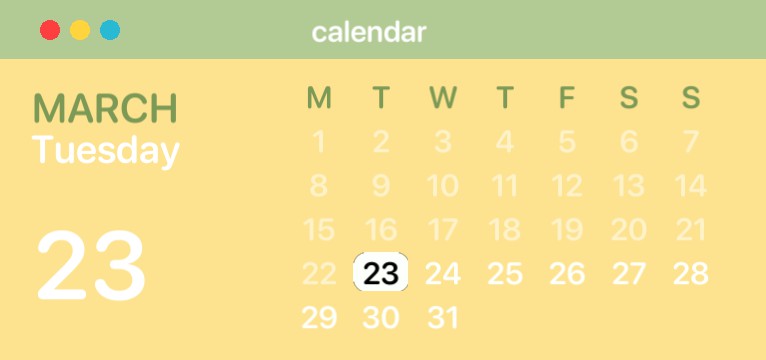 calendar