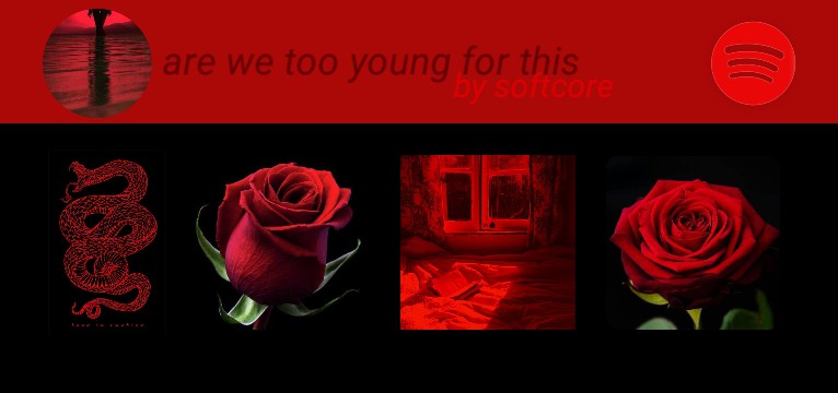 spotify red dark