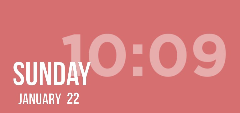 time widget