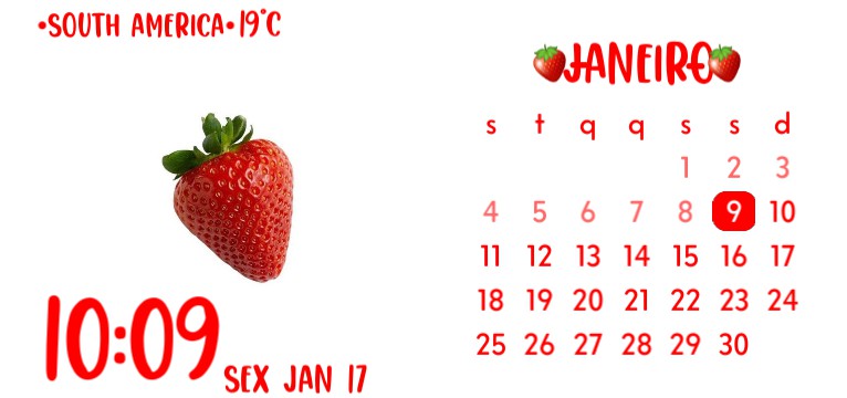 strawberry calendar