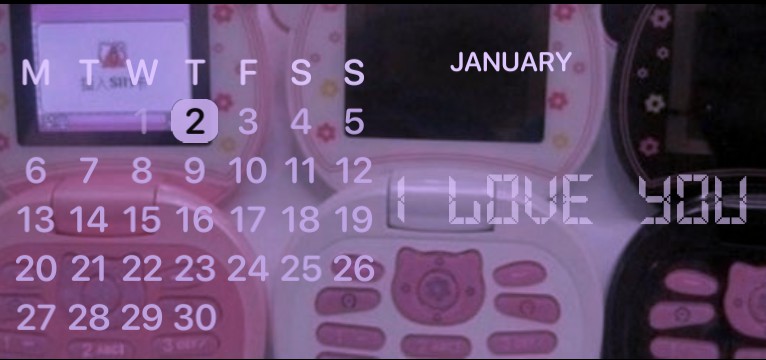 I love you calander