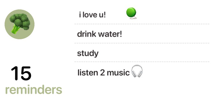 reminders widget