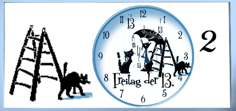 Counter  Freitag 13. blau