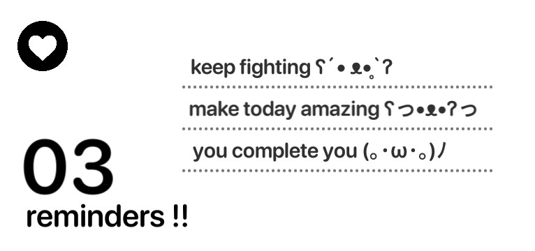 Reminders and quotes
