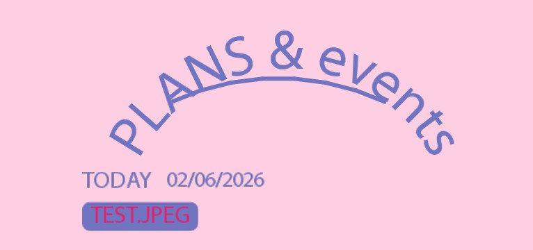 plans & events widget