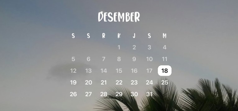 aesthetic calender