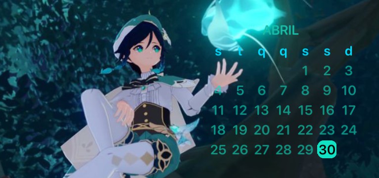 venti calendar genshin impact