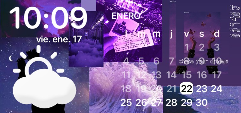 purple calendar 