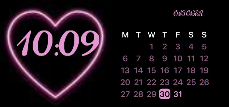 heart calender 