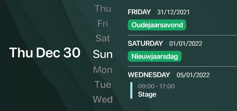 agenda + date