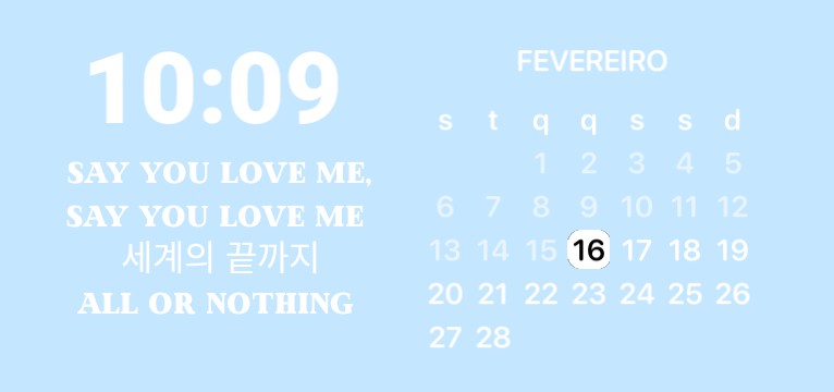0X1=LOVESONG Blue soft widget