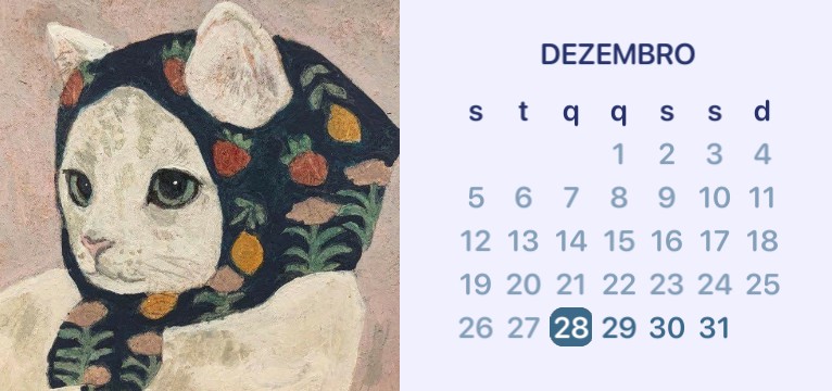cat calendar 