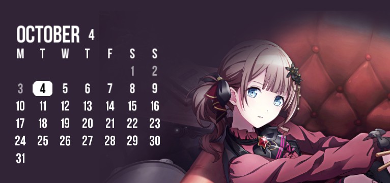 Mochizuki Honami Calander Widget