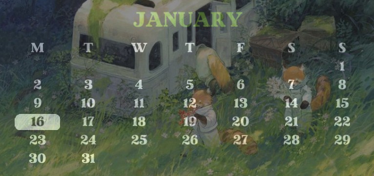 calendar widget