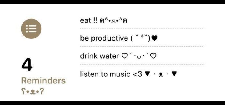 reminders