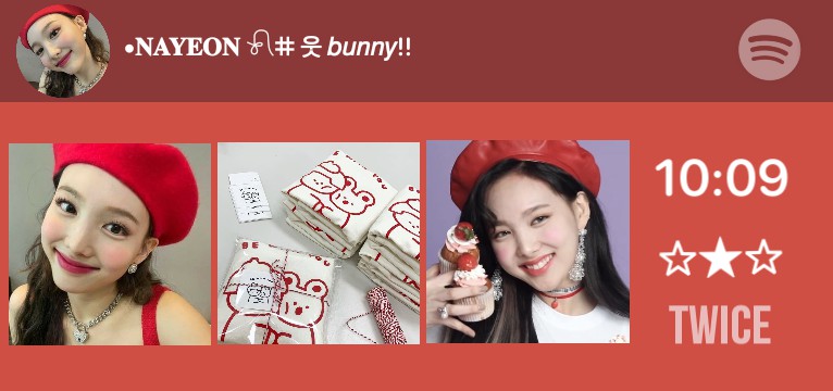 nayeon red widget 