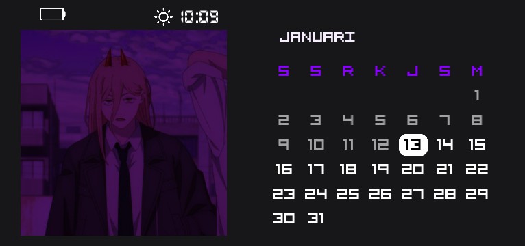 power calender