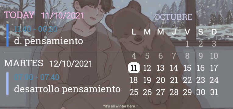 calendar tae