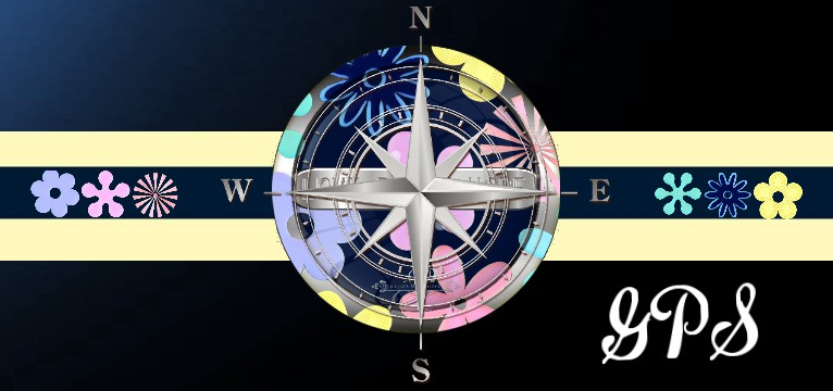 GPS Love Peace Hope blau