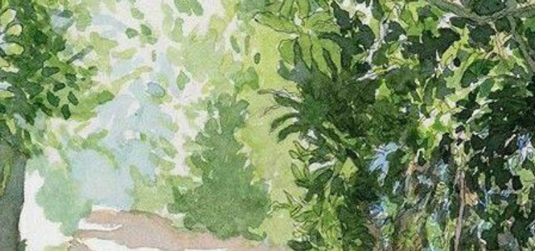 vintage green art
