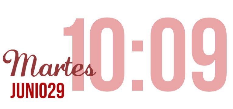 Widget red reloj