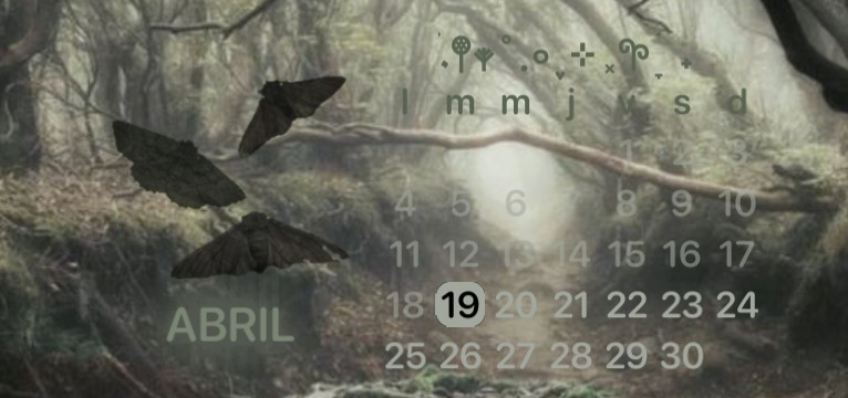 grunge calendar