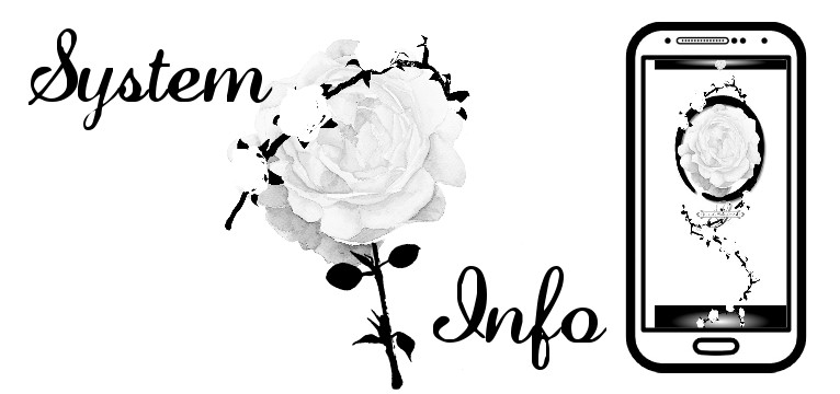 System Black White Rose 