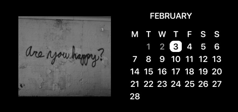 Calendar r u happy