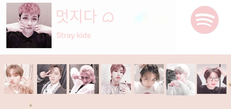 Stray kids Spotify pink