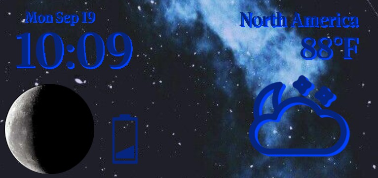 start blue theme