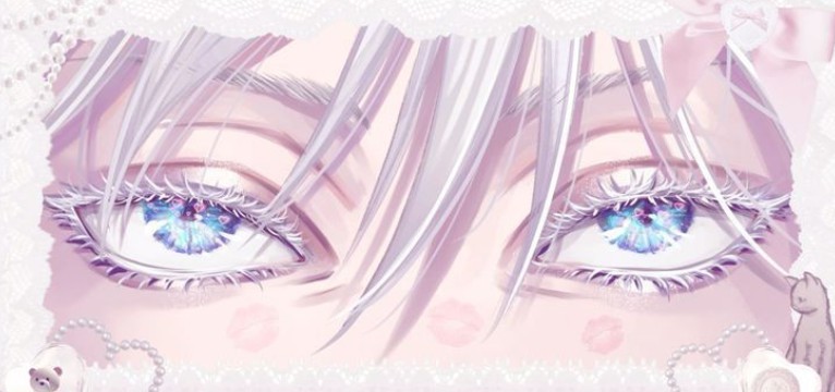 Gojo eyes pink wiget