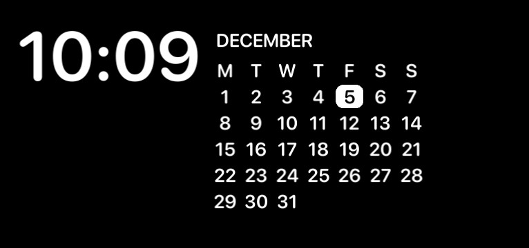 clock with calendar