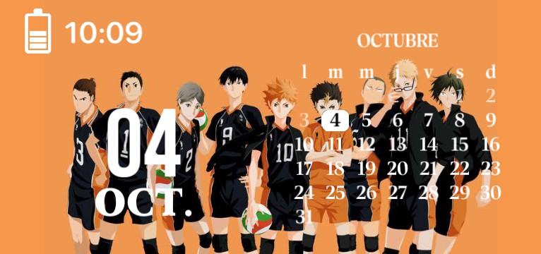 Haikyuu calendar