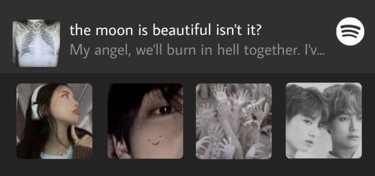 Spotify Widget Black