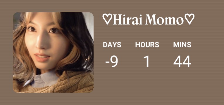 Momo birthday countdown