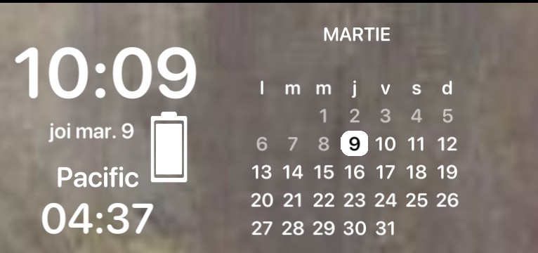 Time,battery,month,pacific clock