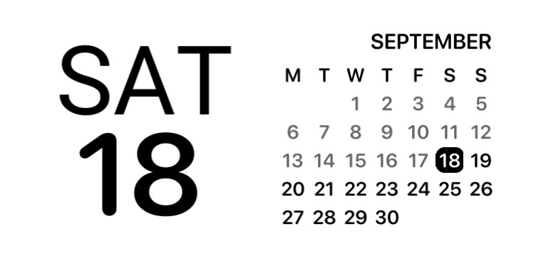 Calendar IOS design white