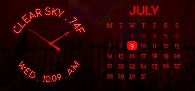 Church Cathedral Red Gothic Gif Calendar Clock Date Time Weather
