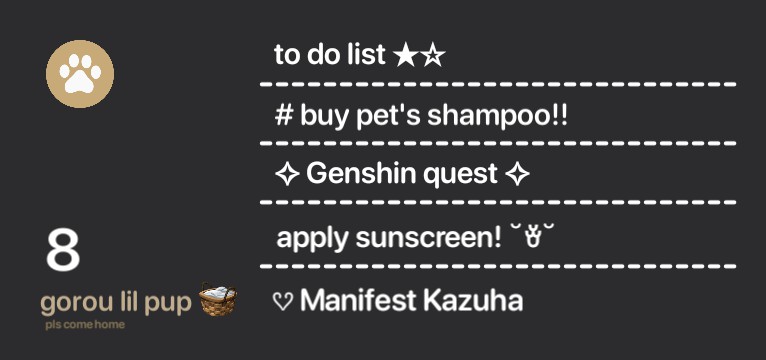 List of Gorous theme