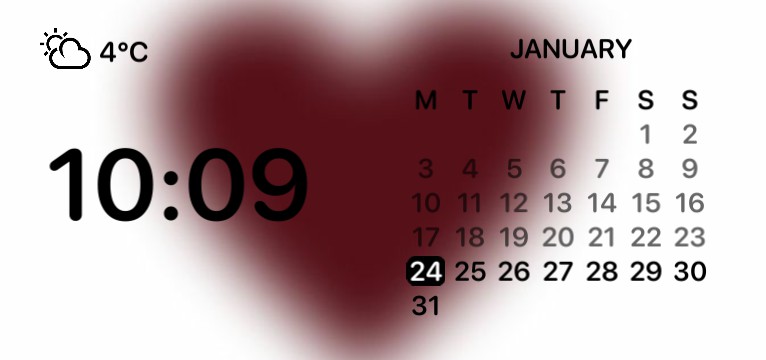 heart calendar