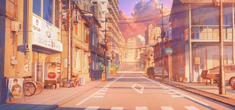 anime cityscape