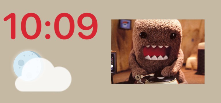 domo-kun clock and weather