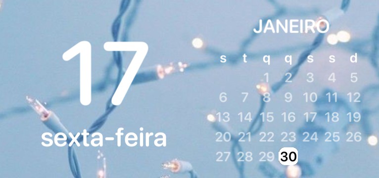 Calendar iPhone Azul
