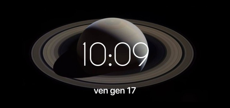 saturn background, time 
