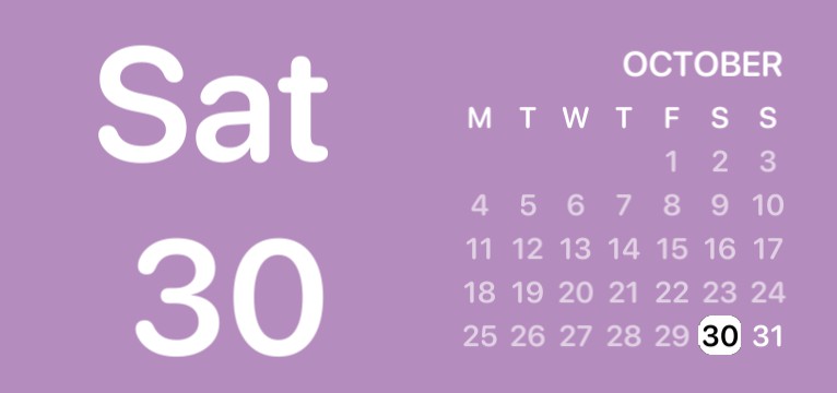 purple calendar