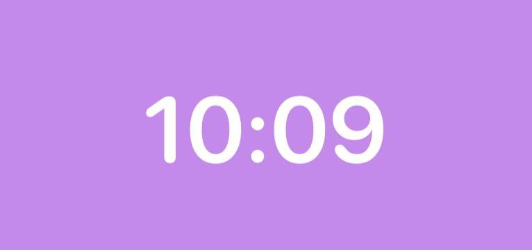Time widget