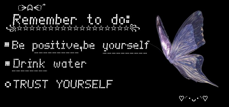 Butterfly of confidence
